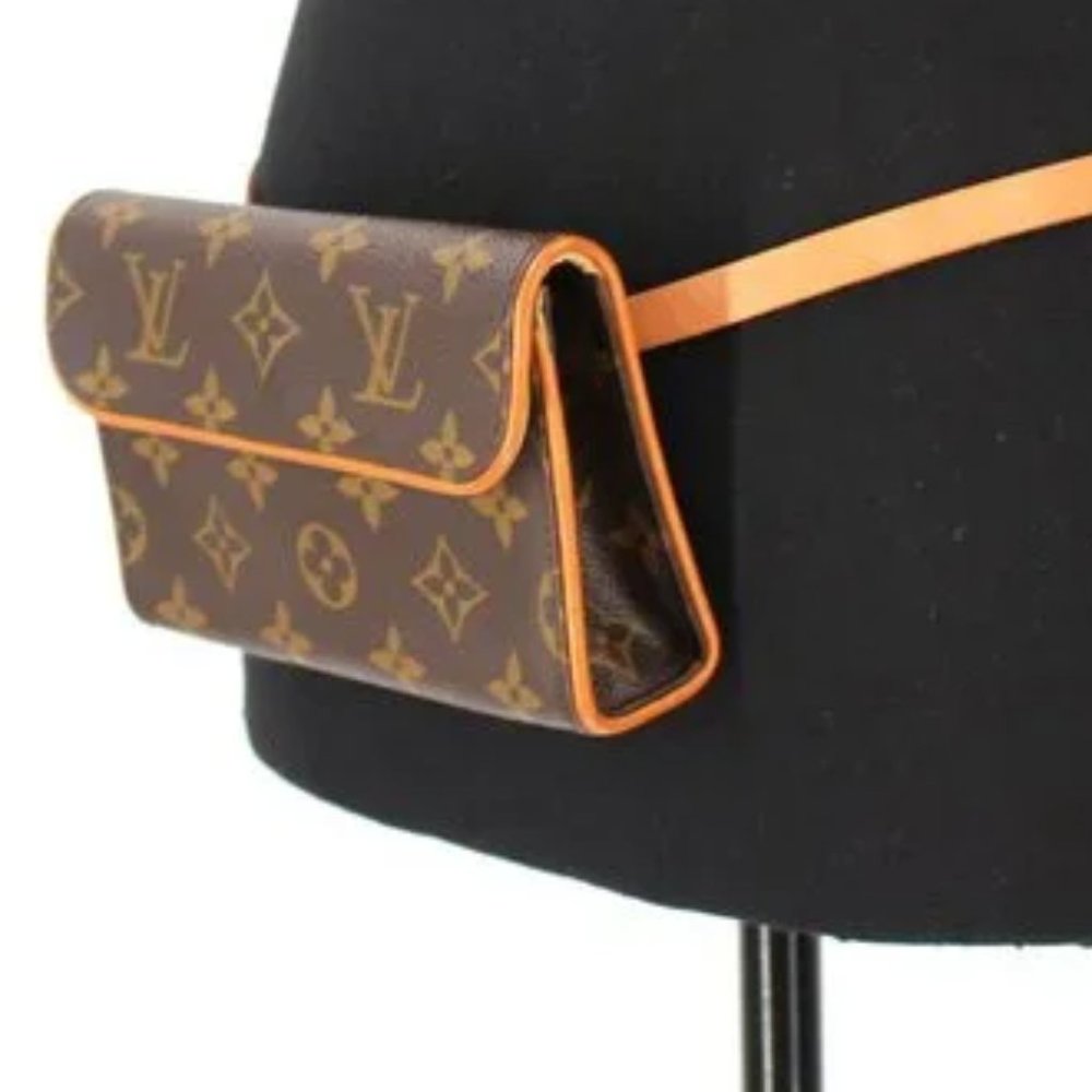 ❤️LOUIS VUITTON Mini Bum Bag Monogram Florentine Canvas Fanny Pack +Dustbag
